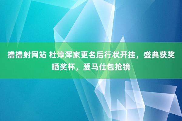 撸撸射网站 杜淳浑家更名后行状开挂，盛典获奖晒奖杯，爱马仕包抢镜